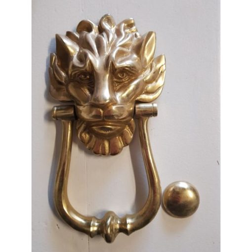 Door Knocker - Lion Head - Brass - 1