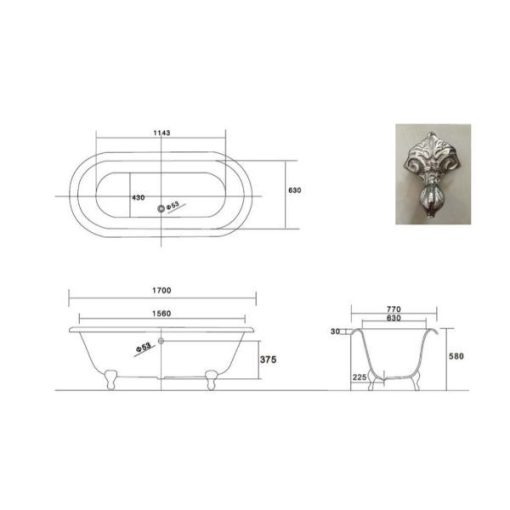 Moulin - 1700mm - Spec Sheet