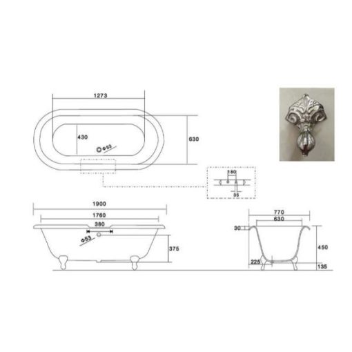 Moulin - 1900mm - Spec Sheet