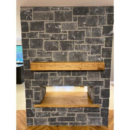 Oak Mantel & Live Edge-1a