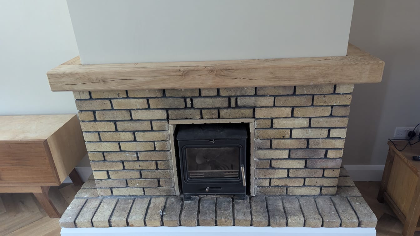 oak mantel