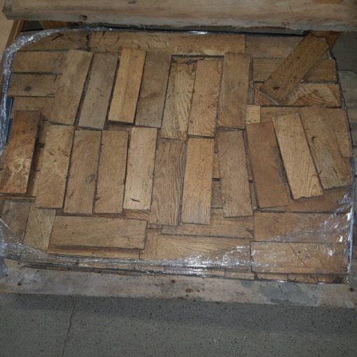 Salvaged oak parquet