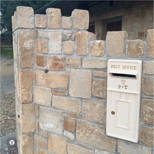 Irish Cast Iron Style Post box - Painted White