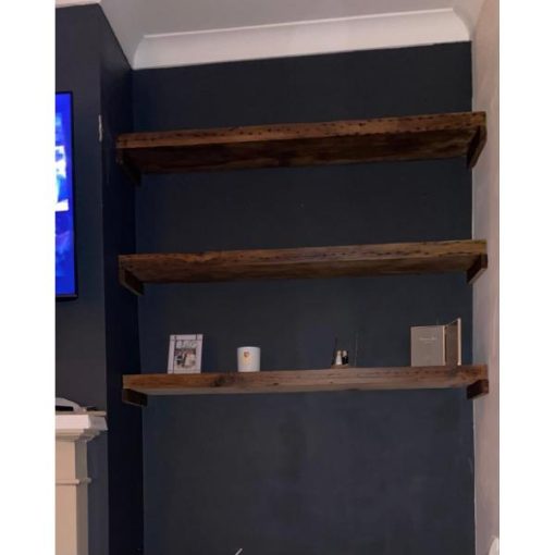 Pitch Pine Joist Shelves