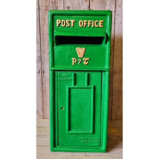 Post Box Small Cast Iron Green Insert H381 (2)
