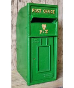 Post Box Small Cast Iron Green Insert H381 (4)