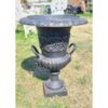 Urn With Handles Cast Iron Black D6572 (1)