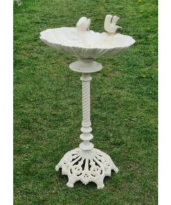 Cast Iron Bird Bath Tall H35 (1)