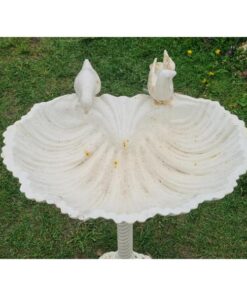 Cast Iron Bird Bath Tall H35 (2)