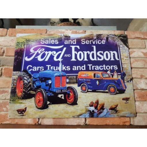 Ford Fordson - Blue - Metal - Large