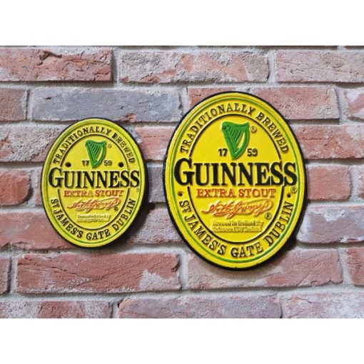 Guinness - Label - Yellow - Large and Small