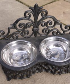 Dog - Bowl Double - Medium - Black -D1413