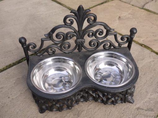 Dog - Bowl Double - Medium - Black -D1413