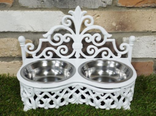 Dog - Bowl Double - Large - White - D4933