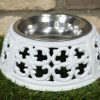 Dog - Bowl Single - Small - White - D4937