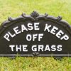 Keep off the grass - low