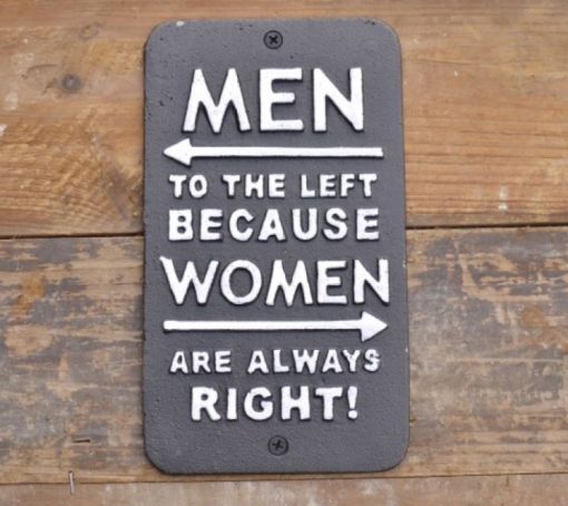 Men to the left