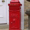 Post Box - Pillar - Red