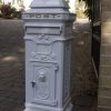 Post Box - Pillar - White
