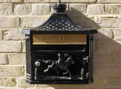 Post Box - Wall Mounted - Black