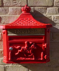 Post Box - Wall Mounted - Red