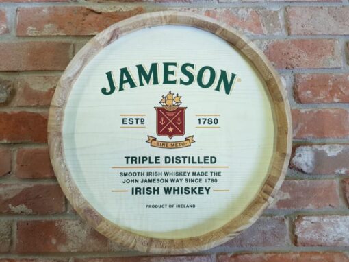 Barrel Lid Sign - Jameson - 2