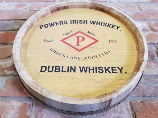 Barrel Lid Sign - Powers Whiskey