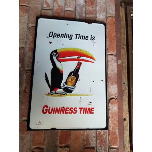 Guinness Opening Time - Raised sign - Frame