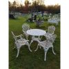 Cast Iron Garden Set - Table and Four Chairs