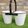 Planter - White - double