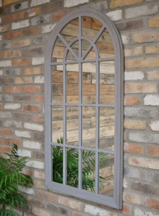 Mirror - Arch - Grey - rustic