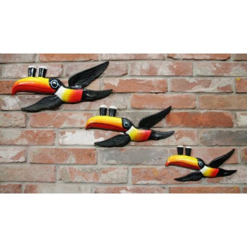 Toucan - Set of three - Resin