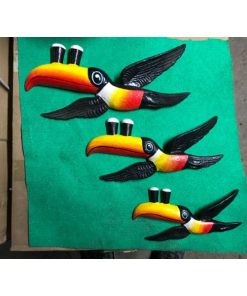 Toucans - Set of Three - Resin