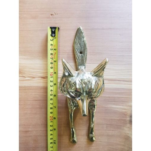 Door Knocker - Fox - Brass - 2