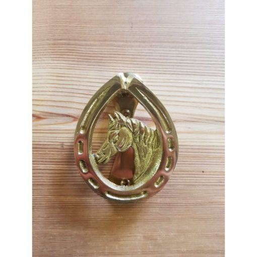 Door Knocker - Horse - Brass