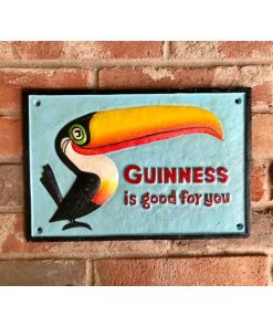 Guinness - Toucan - Blue - Large - Cast Iron Sign