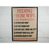 Sign - Hiding from Wife