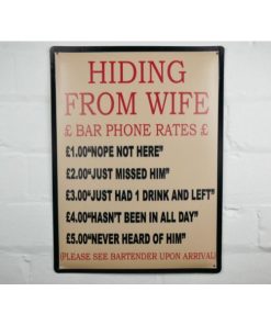 Sign - Hiding from Wife