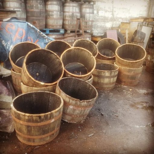 Whiskey Barrels - Half - Freshly Cut