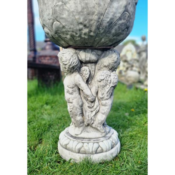 Bird Bath – Triple Cherub-GL-BB032 (6)