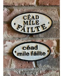 Cead Mile Failte - Oval - Small - Two Styles