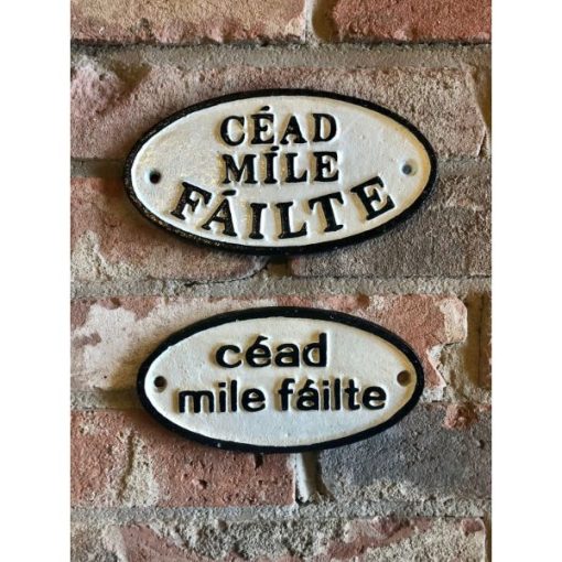 Cead Mile Failte - Oval - Small - Two Styles