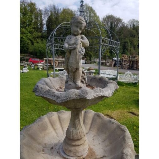 Fountain - Two Tier Concrete with Surround - 3