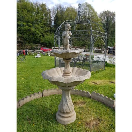 Fountain - Two Tier Concrete with Surround - 4