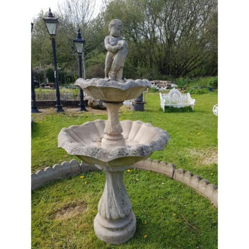 Fountain - Two Tier Concrete with Surround - 5