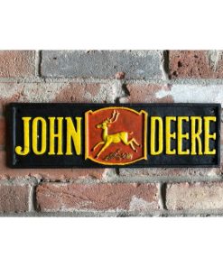 John Deere - Rectangle - Black and Red