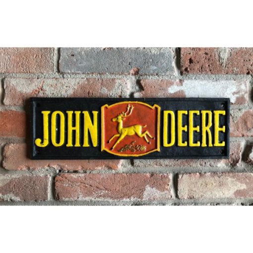 John Deere - Rectangle - Black and Red