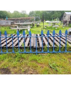 Wrought Iron Wall Railing - Blue - 1