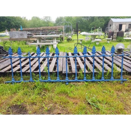 Wrought Iron Wall Railing - Blue - 1