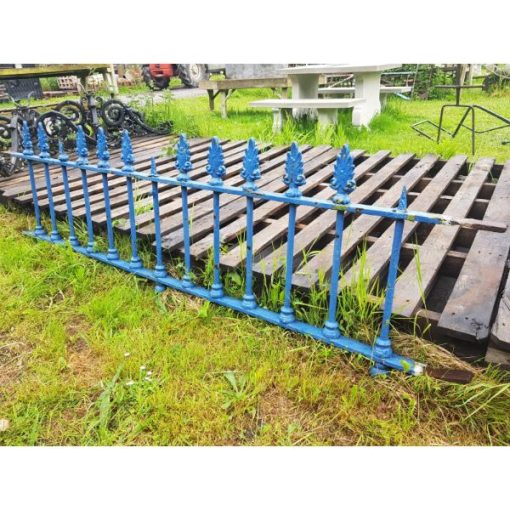 Wrought Iron Wall Railing - Blue - 2